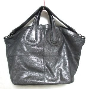 Givenchy Coated Handbag Grey Nightingale Leather 2way
